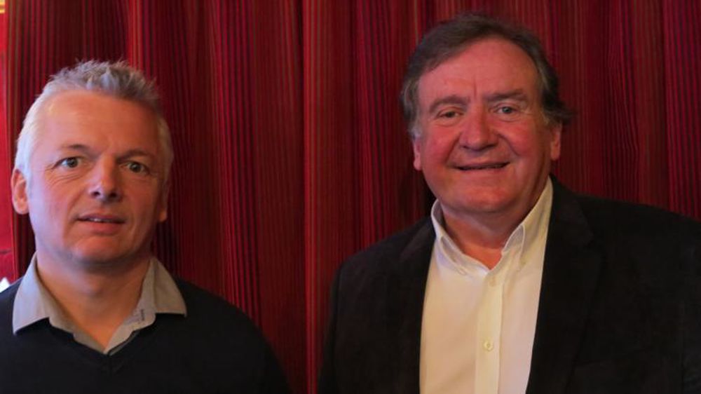 Patrice Gauquelin (à gauche), président de l’Union régionale des EDT de Normandie, et Gérard Napias, président de la Fédération nationale des entrepreneurs des territoires (FNEDT). © R. Serai/GFA